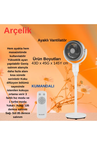 Arçelik Yeni Nesil Vantilatör ürün görseli 1