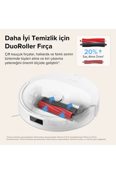 Roborock Vacuum Cleaner Q8 Max Robot Süpürge Beyaz - Resim 4