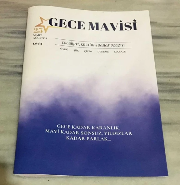 GECE MAVİSİ Dergisi Mart Ağustos 2025 Sayı 1(Sahafiye Kitap) ürün görseli 1