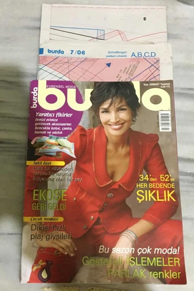 BURDA Temmuz 2006 Sayı 7 ( PAFTALARI MEVCUT )(Sahafiye Kitap) ürün görseli 1
