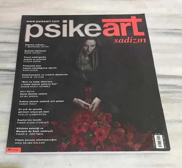 PSİKEART Kasım Aralık 2017 Sayı 54 SADİZM(Sahafiye Kitap) ürün görseli 1