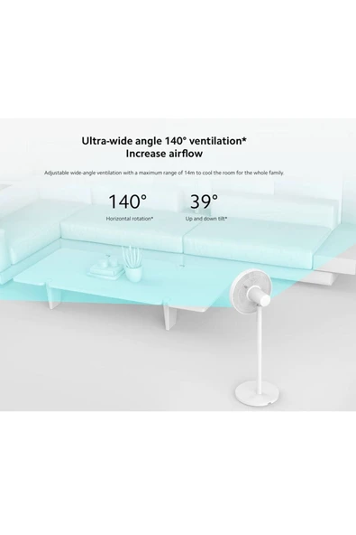 Xiaomi Mi Smart Ayaklı Vantilatör 15 w Beyaz - Resim 4