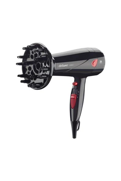 Arzum 1 Kademeli AR569 Linda 2000 W Saç Kurutma Makinesi C 1 Kademe 1000 - 1100 W Siyah 2 Yıl Profesyonel ürün görseli 1