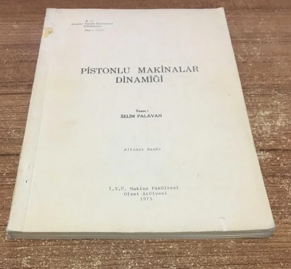 PİSTONLU MAKİNALAR DİNAMİĞİ(Sahafiye Kitap) ürün görseli 1