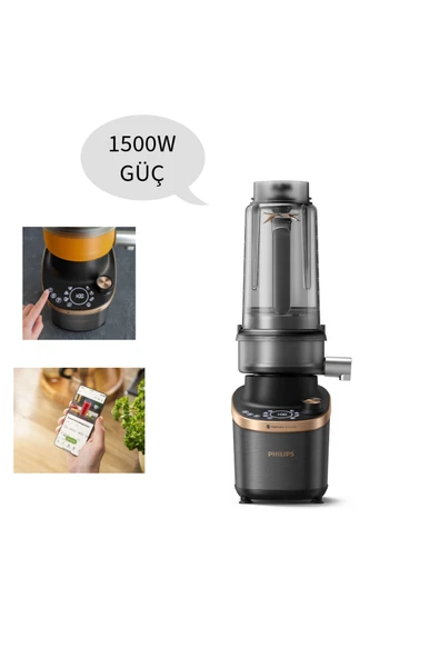 Philips Ultra Premium Flip&Juice Meyve Sıkacağı Yüksek Hızlı Blender, ProBlend Ultra, HomeID Uygulaması M ürün görseli 1