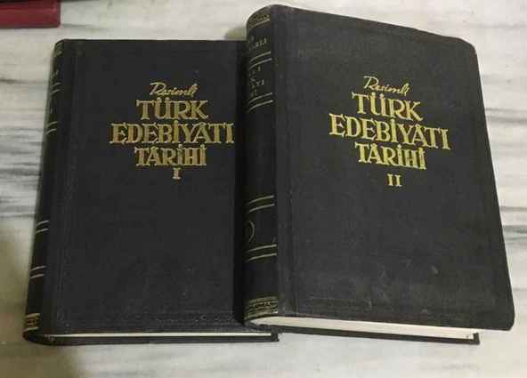 RESİMLİ TÜRK EDEBİYATI TARİHİ 2 CİLT ( TAKIM ) ( 1971 BASKI )(Sahafiye Kitap) ürün görseli 1