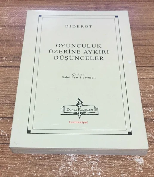 OYUNCULUK ÜZERİNE AYKIRI DÜŞÜNCELER(Sahafiye Kitap) ürün görseli 1