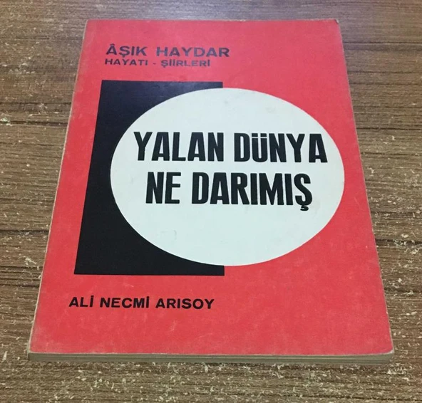 YALAN DÜNYA NE DARIMIŞ Aşık Haydar Hayatı Şiirleri(Sahafiye Kitap) ürün görseli 1