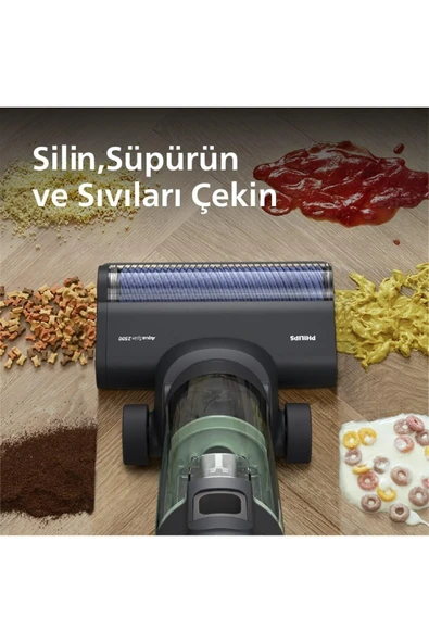 Philips En Güçlü 7000 Serisi AquaTrio Kablosuz Dikey Süpürge, Islak+Kuru Otomatik Temizleme LED IŞIKLI ürün görseli 1