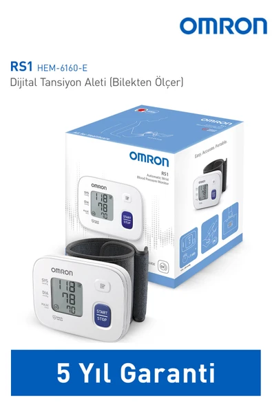 Omron RS1 Bilekten Dijital Pilli Tansiyon Aleti – Taşınabilir, Intellisense Teknolojili, 5 Yıl Garantili ürün görseli 1
