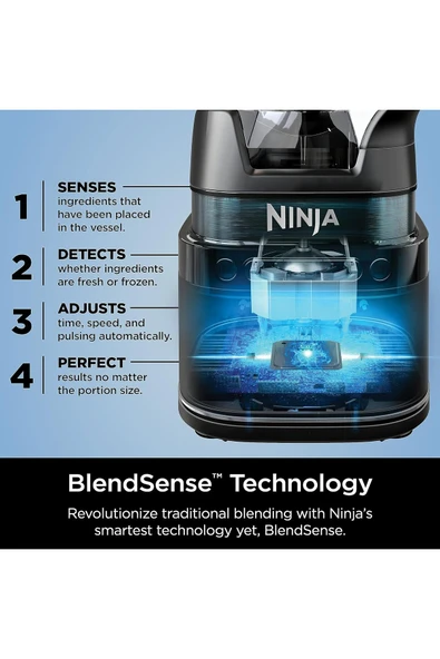 NINJA TB201 Detect Power Blender Pro, BlendSense Teknolojisi - Resim 3