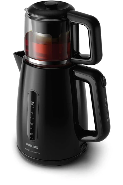 Philips Essential Series Collection 1700 W Cam Demlikli Çay Makinesi, Siyah ürün görseli 1