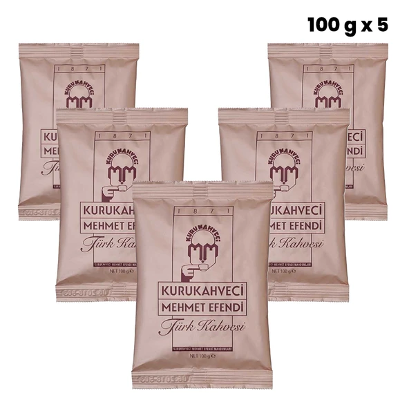 KuruKahveci Mehmet Efendi Türk Kahvesi 100 gr * 5 - 5'li Paket ürün görseli 1