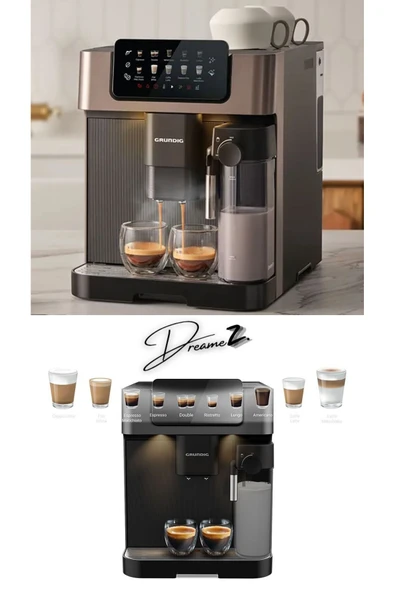 Grundig Drmz En Güçlü+Hızlı Delisia Coffee Tam Otomatik Süt Hazneli Espresso Makinesi ,19 BAR+10 Çeşit ürün görseli 1
