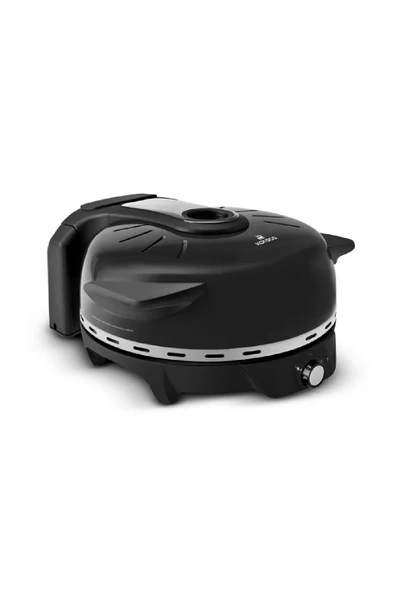 Karaca Gastro 10 In 1 Pizza Ve Lahmacun Makinesi Biodiamond Matte Black ürün görseli 1