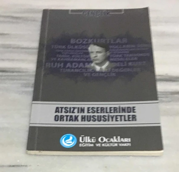 ATSIZ'IN ESERLERİNDE ORTAK HUSUSİYETLER(Sahafiye Kitap) ürün görseli 1