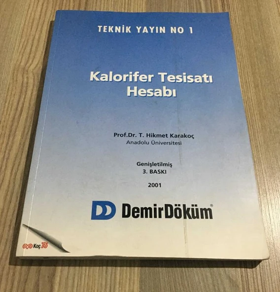 KALORİFER TESİSATI HESABI Genişletilmiş 3.BASKI(Sahafiye Kitap) ürün görseli 1