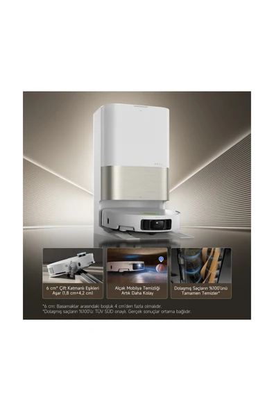 Dreame Drmz Güçlü Wett&Dry X50 Ultra Complete Vacumix Cleaner Robot Süpürge,20.000 BİN PA,4.5 Litre Premium ürün görseli 1