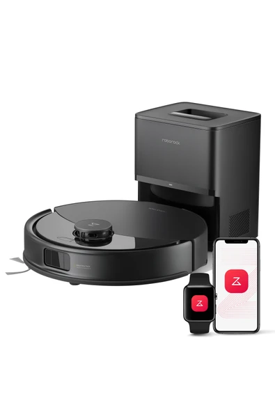 Roborock Q8 Max Pro Plus Akıllı Robot Süpürge Siyah ürün görseli 1