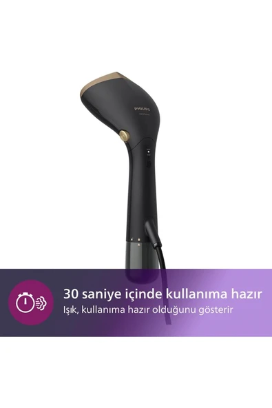 Philips Buharlı Düzleştirici 7000 Serisi, OptimalTEMP Teknolojisi, 28 g/dk Buhar Gücü, 30 Saniyede Hazır ürün görseli 1