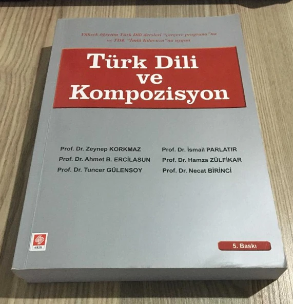 TÜRK DİLİ VE KOMPOZİSYON 4.Baskıdan Tıpkı 5.BASIM(Sahafiye Kitap) ürün görseli 1