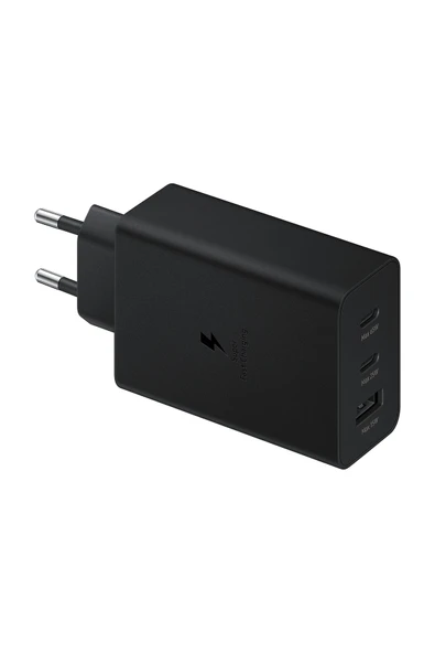 Samsung TYPE-A & TYPE-C 65W ADAPTÖR - SİYAH M ürün görseli 1