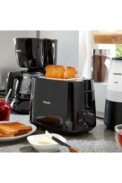 Philips Ekmek Kızartma Makinesi – Geniş Yuvalı, 8 Kızartma Ayarlı 830 W ürün görseli 1