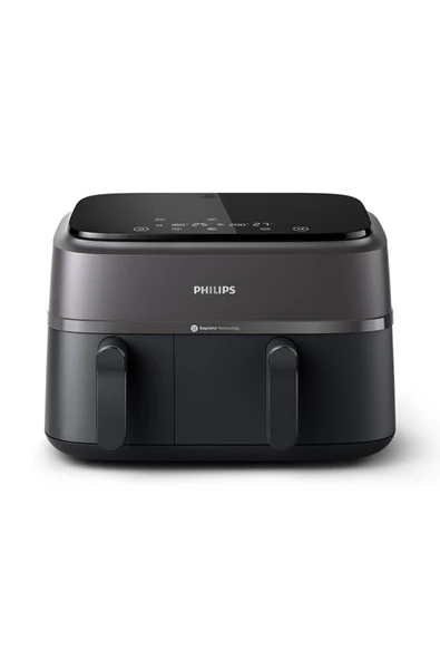Philips 3000 Serisi Çift Hazneli Airfry Siyah ürün görseli 1