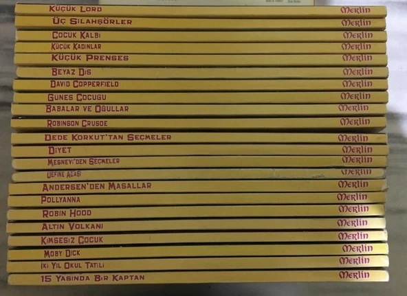 Merlin Yayınları ( Klasikler Dizisi - 22 KİTAP ) ( Kitap İsimleri Açıklamada )(Sahafiye Kitap) ürün görseli 1