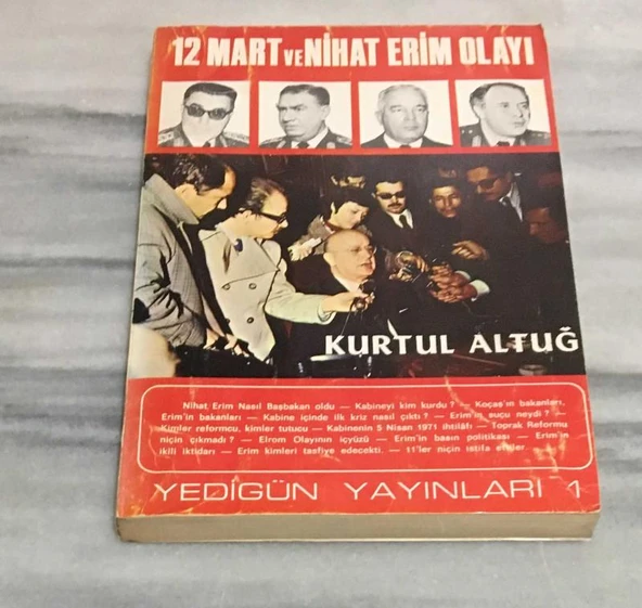 12 MART VE NİHAT ERİM OLAYI(Sahafiye Kitap) ürün görseli 1