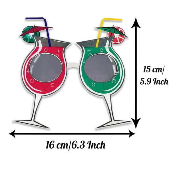 Kokteyl Temalı Hawaii Yaz Partisi Gözlüğü ürün görseli 1