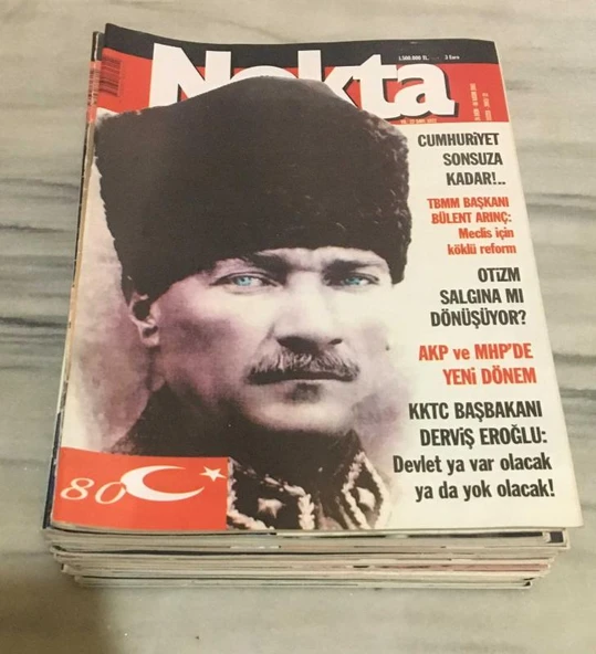 NOKTA Dergisi 24 Ekim 6 Kasım 2003 Sayı 1072 Otizm Salgına mı Dönüşüyor - AKP ve MHP'de YENİ DÖNEM - CUMHURİYET SONSUZA KADAR(Sahafiye Kitap) ürün görseli 1