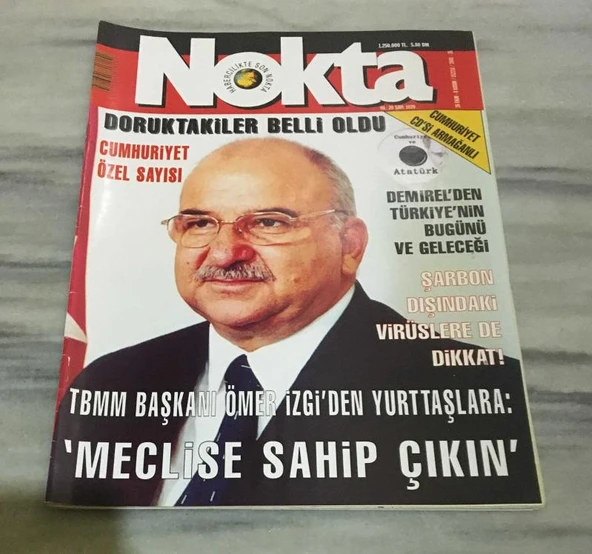 NOKTA Dergisi 20 Ekim 8 Kasım 2001 Sayı 1020 CUMHURİYET ÖZEL SAYISI(Sahafiye Kitap) ürün görseli 1