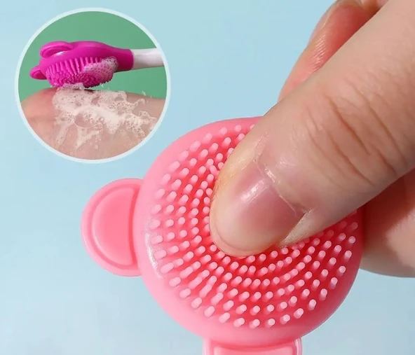 Silikon Yüz Temizleme Fırçası ve Maske Uygulama Spatulası ürün görseli 1