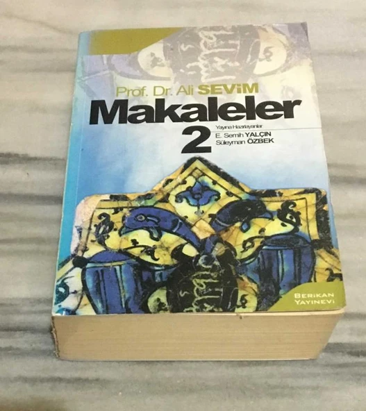 PROF. DR. ALİ SEVİM MAKALELER 2(Sahafiye Kitap) ürün görseli 1