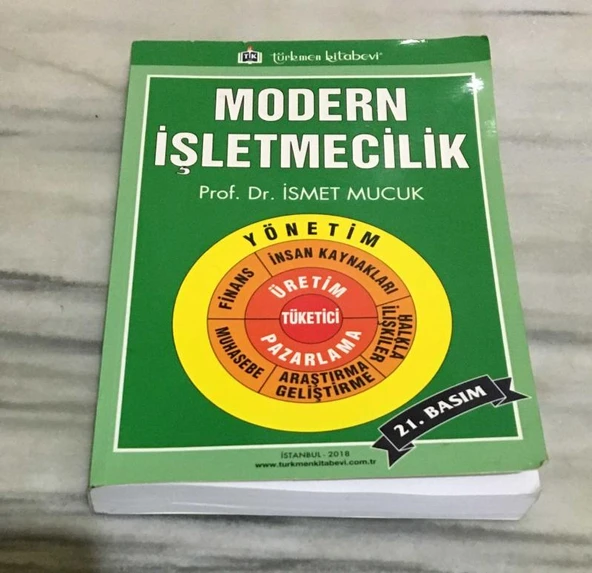 MODERN İŞLETMECİLİK 21.BASIM - 2018(Sahafiye Kitap) ürün görseli 1