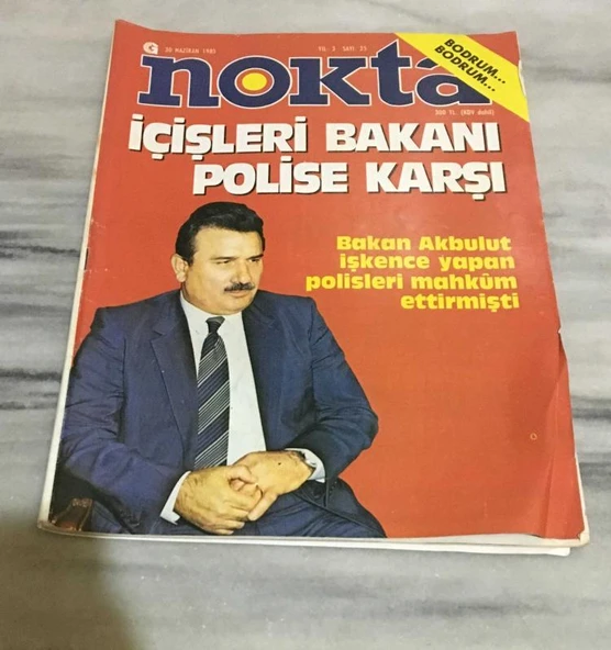 NOKTA Dergisi 30 Haziran 1985 Sayı 25 İÇİŞLERİ BAKANI POLİSE KARŞI(Sahafiye Kitap) ürün görseli 1