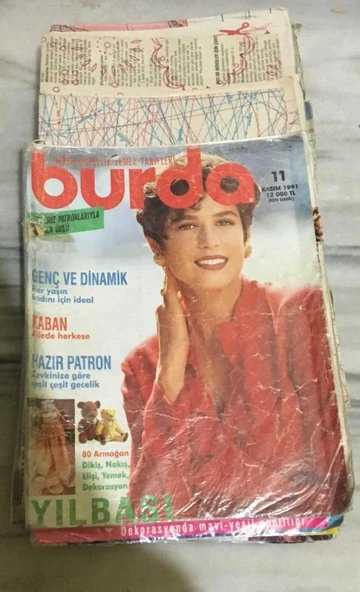BURDA Kasım 1991 Sayı 11 ( PAFTALARI MEVCUT )(Sahafiye Kitap) ürün görseli 1