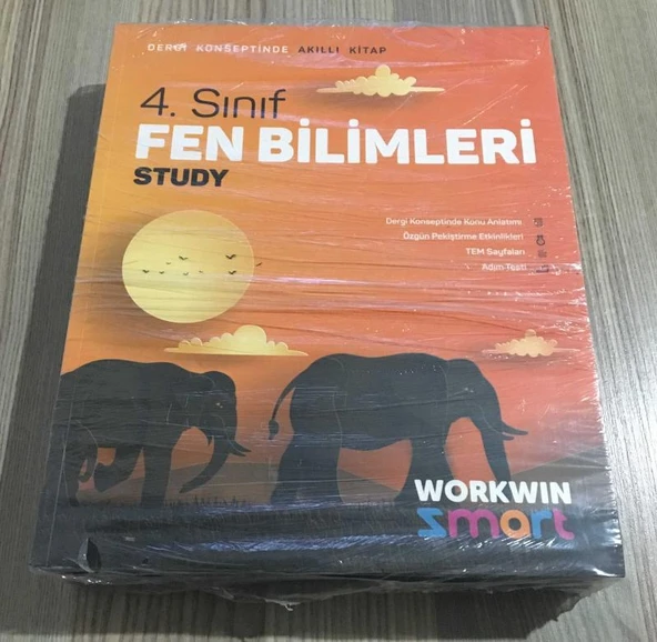 Dergi Konseptinde Akıllı Kitap 4.SINIF STUDY SETİ ( Türkçe,Fen Bilimleri,Matematik,Sosyal Bilgiler ) ( JELATİNİNDE ) Workwin Yayınları(Sahafiye Kitap) ürün görseli 1