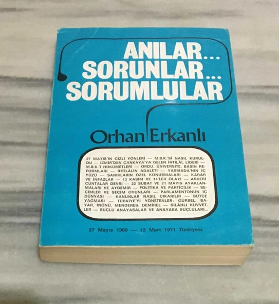 ANILAR. SORUNLAR.  SORUMLULAR 27 Mayıs 1960 - 12 Mart 1971 Türkiyesi(Sahafiye Kitap) ürün görseli 1