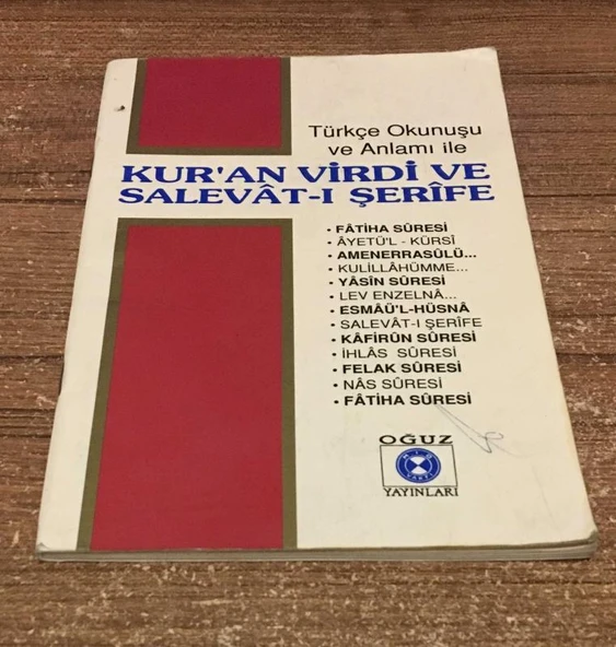 Türkçe Okunuşu ve Anlamı ile KUR'AN VİRDİ VE SALEVAT-I ŞERİFE ( TÜRKÇE - ARAPÇA )(Sahafiye Kitap) ürün görseli 1