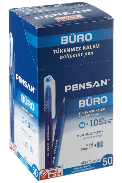 BÜRP Tükenmez Kalem 1.0 mm 50 Adet ürün görseli 1