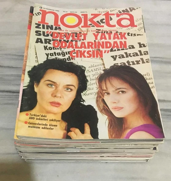 NOKTA Dergisi 24 Haziran 1990 DEVLET YATAK ODALARINDAN ÇIKSIN(Sahafiye Kitap) ürün görseli 1