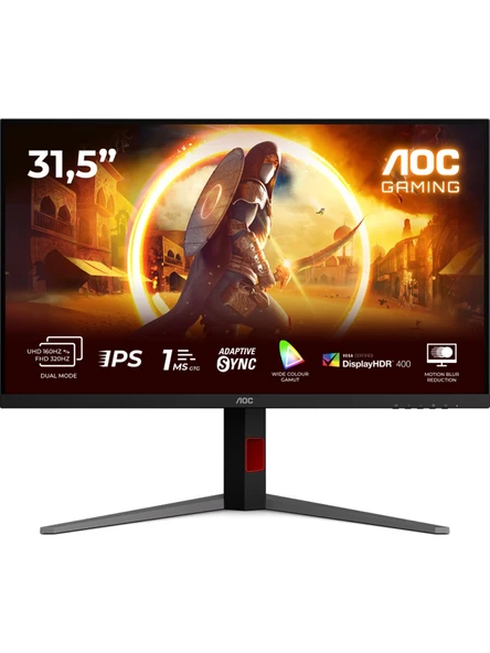 AOC U32G4U 31.5″ 4K 0.5ms 160Hz Full HD / 0.5ms 320Hz Fast IPS 4K Gaming Monitör(Ölü Pixel) ürün görseli 1