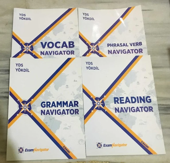 YDS YÖKDİL - VOCAB NAVIGATOR - PHRASAL VERB NAVIGATOR - GRAMMAR NAVIGATOR - READING NAVIGATOR ( 4 KİTAP TAKIM )(Sahafiye Kitap) ürün görseli 1