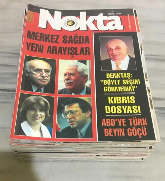 NOKTA Dergisi 16 - 22 Nisan 2000 Sayı 2000/16 MERKEZ SAĞDA YENİ ARAYIŞLAR - DENKTAŞ: Böyle Seçim Görmedim(Sahafiye Kitap) ürün görseli 1
