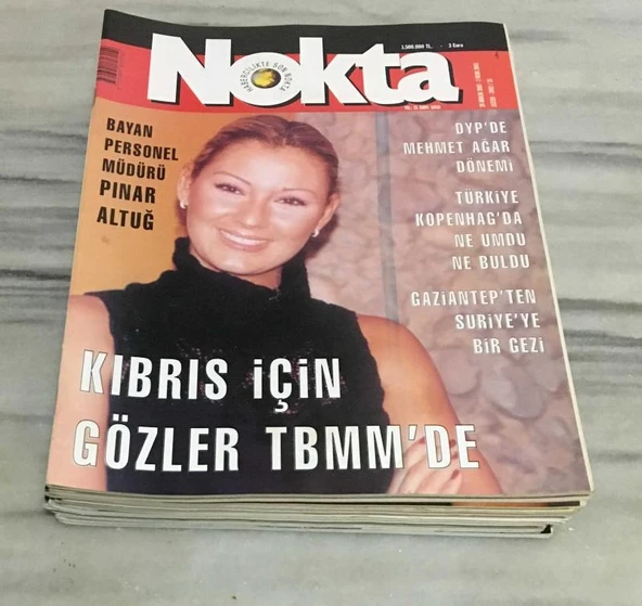 NOKTA 20 Aralık 2002-2 Ocak 2003 Sayı 1050 DYP'DE MEHMET AĞAR DÖNEMİ-BAYAN PERSONEL MÜDÜRÜ PINAR ALTUĞ(Sahafiye Kitap) ürün görseli 1