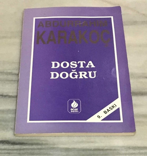 DOSTA DOĞRU 9.BASKI(Sahafiye Kitap) ürün görseli 1