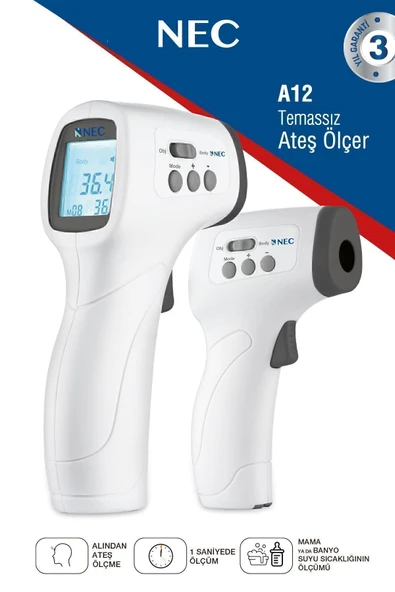 Nec A12 Temassız Ates Ölçer ürün görseli 1
