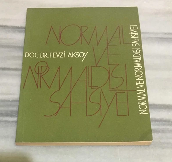 NORMAL VE NORMALDIŞI ŞAHSİYET VE EEG KONTROLLERİ(Sahafiye Kitap) ürün görseli 1